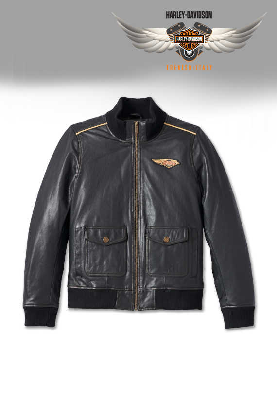 GIACCA HARLEY-DAVIDSON 120TH  ANNIVERSARY BOMBER IN PELLE