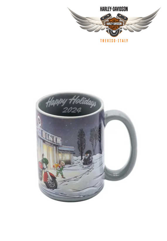 TAZZA NATALIZIA HARLEY-DAVIDSON BIKER SANTA MUG