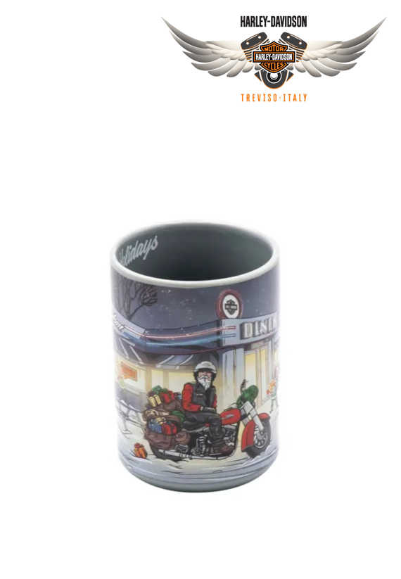 TAZZA NATALIZIA HARLEY-DAVIDSON BIKER SANTA MUG