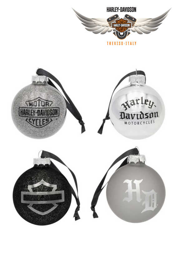 SET HARLEY-DAVIDSON PALLINE DI NATALE ENGLISH BALL