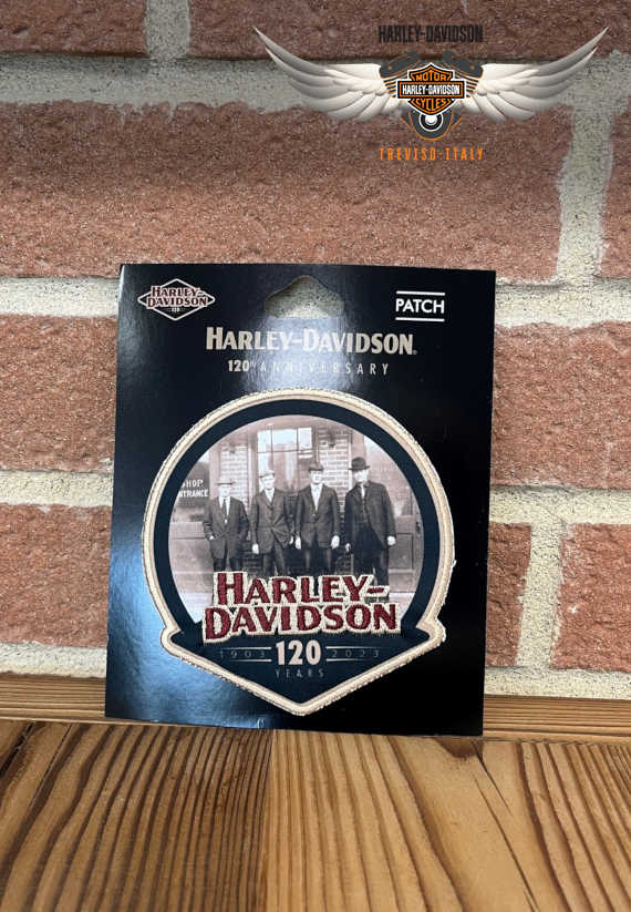 PATCH HARLEY-DAVIDSON 120TH ANNIVERSARY ROUND