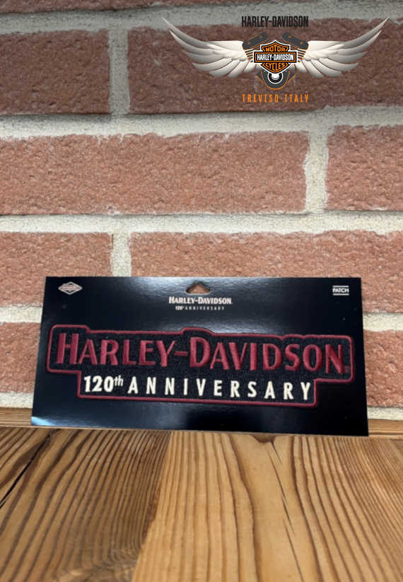 PATCH HARLEY-DAVIDSON 120TH ANNIVERSARY BACK